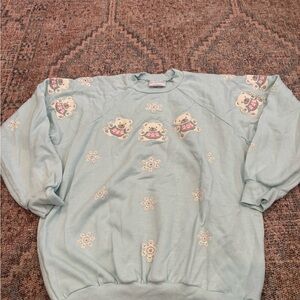 Vintage Bear Print Sweatshirt